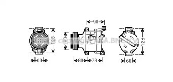 AVA QUALITY COOLING ftak103 -  Компрессор, кондиционер